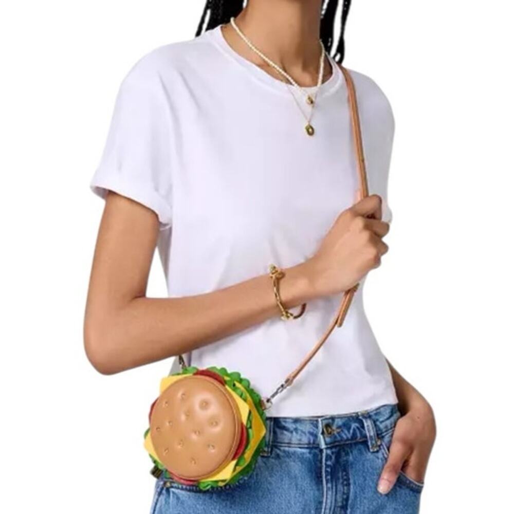 NWT Kate Spade New York 3D Hamburger Crossbody Bag Authentic Novelty Purse - Picture 2 of 5